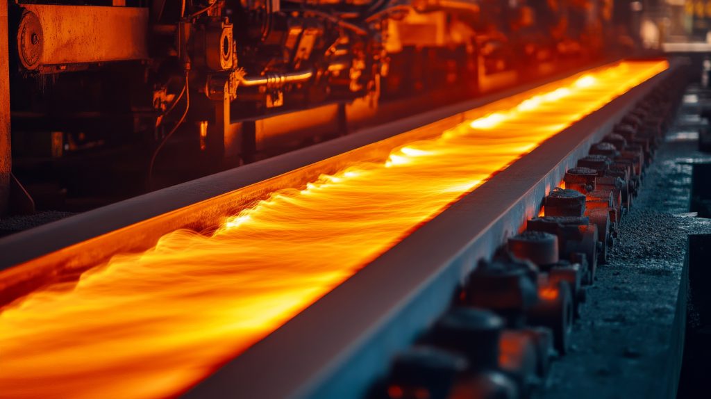 Continuous furnace system controlled by NX-ERA Xpress PLC in industrial automation environment