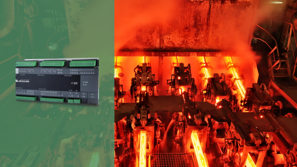 NX-ERA Xpress PLC touchscreen interface displaying real-time furnace performance metrics