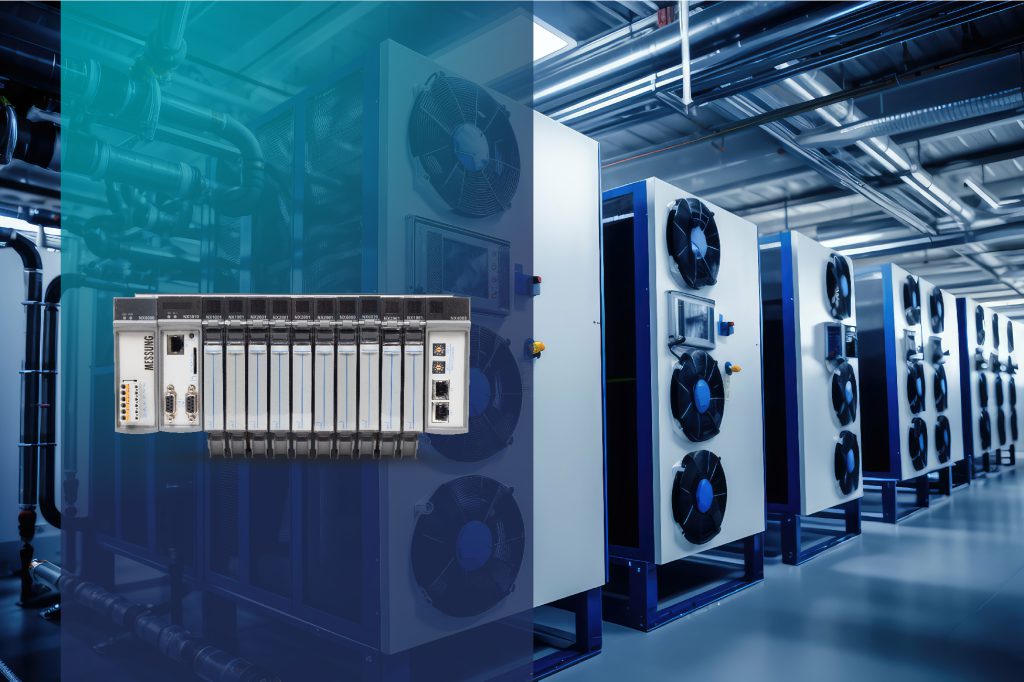 Remote monitoring and control of building systems using PLC