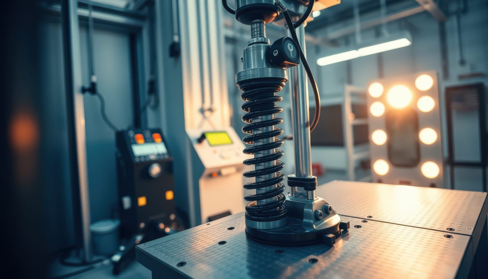 PLC-Controlled Shock Absorber Testing | Messung Automation