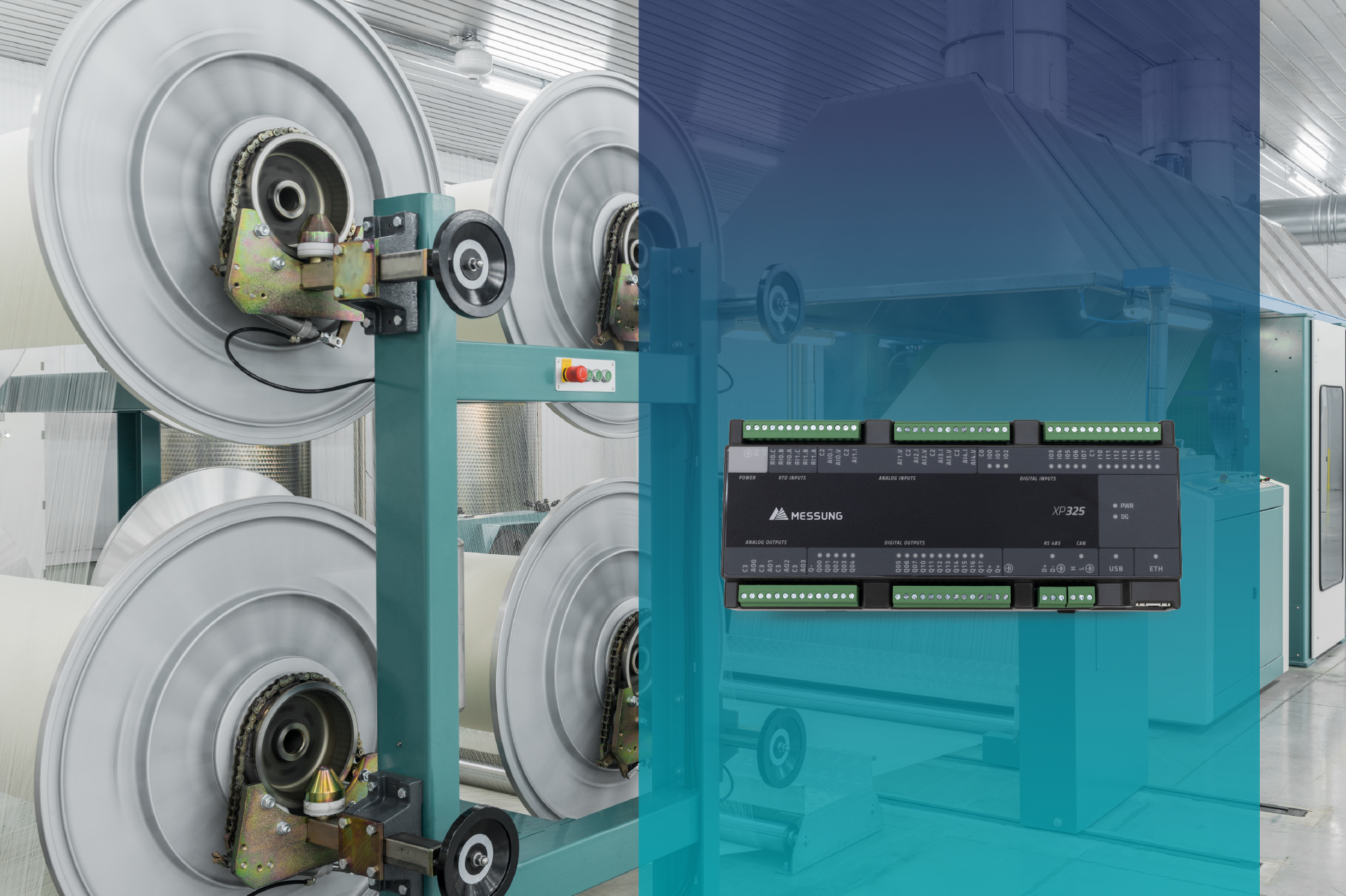 Messung PLC automation in textile machinery