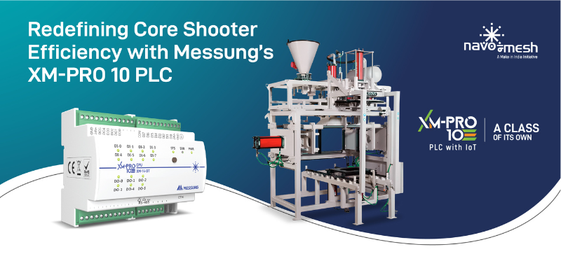 XM-PRO 10 PLC enabling precision automation in core shooter forging machines