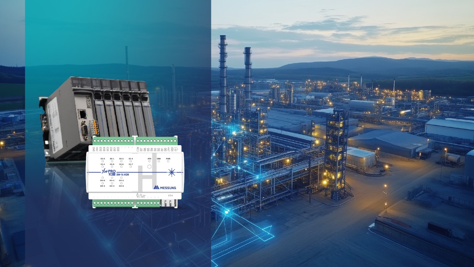 Modular PLC architecture combining NX-ERA Jet PLC with XM-14 HDR modules