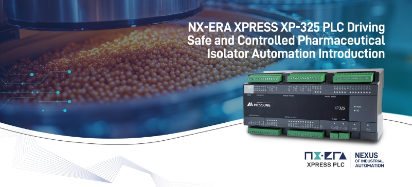NX-ERA XPRESS XP-325 PLC used for safe and controlled pharmaceutical isolator automation with precision process control