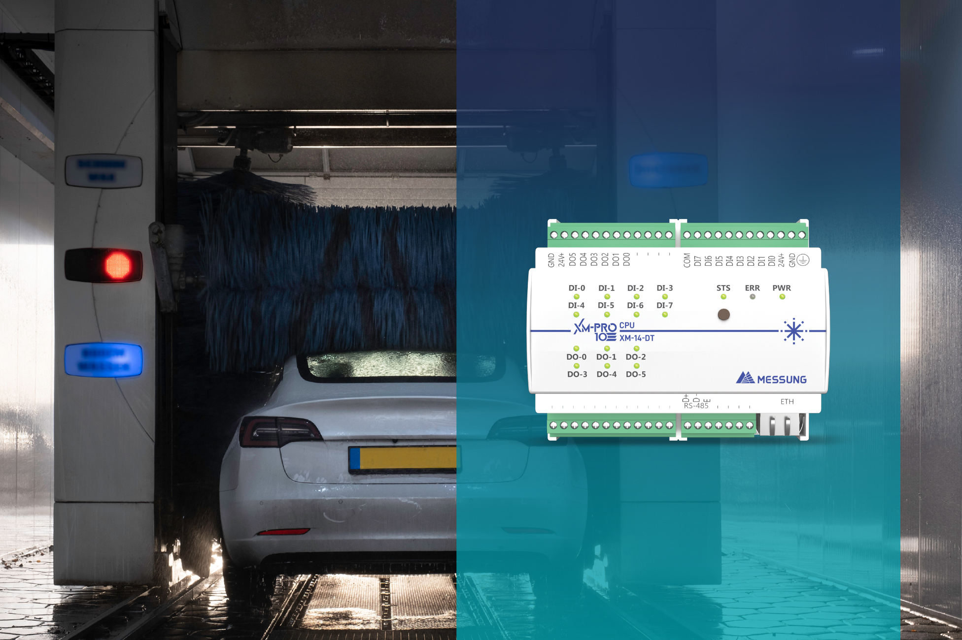 PLC-based automatic car washing system using XMPRO-10 controller for smart industrial car wash automation