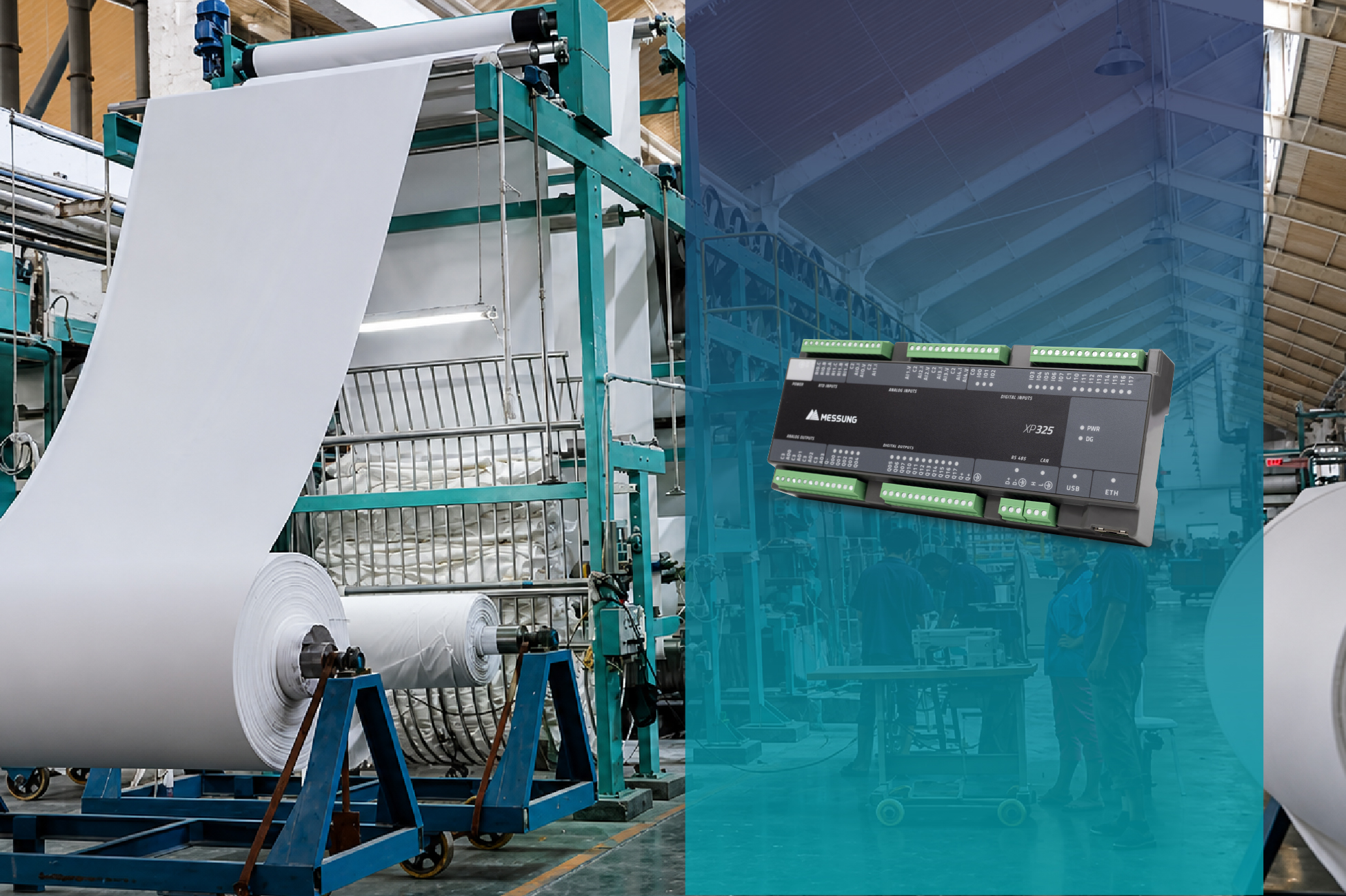 Industrial manufacturing plant with smart automation controller system