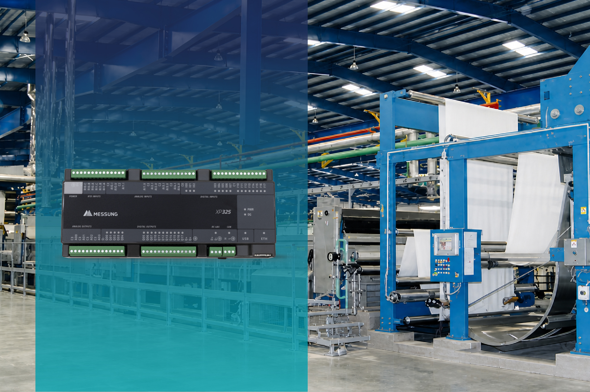 Industrial automation controller with advanced packaging machinery setup
