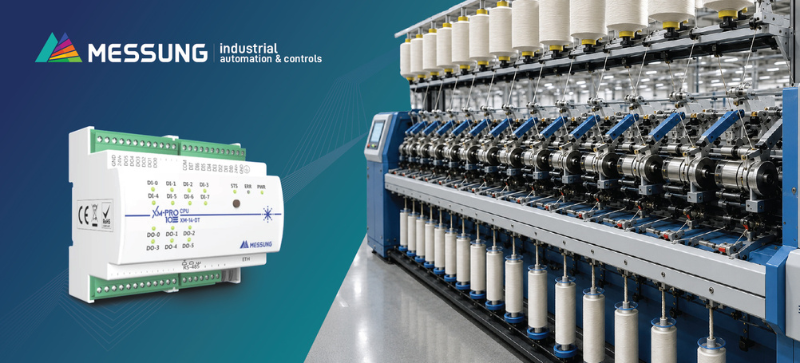 Messung industrial automation control for yarn twisting machine